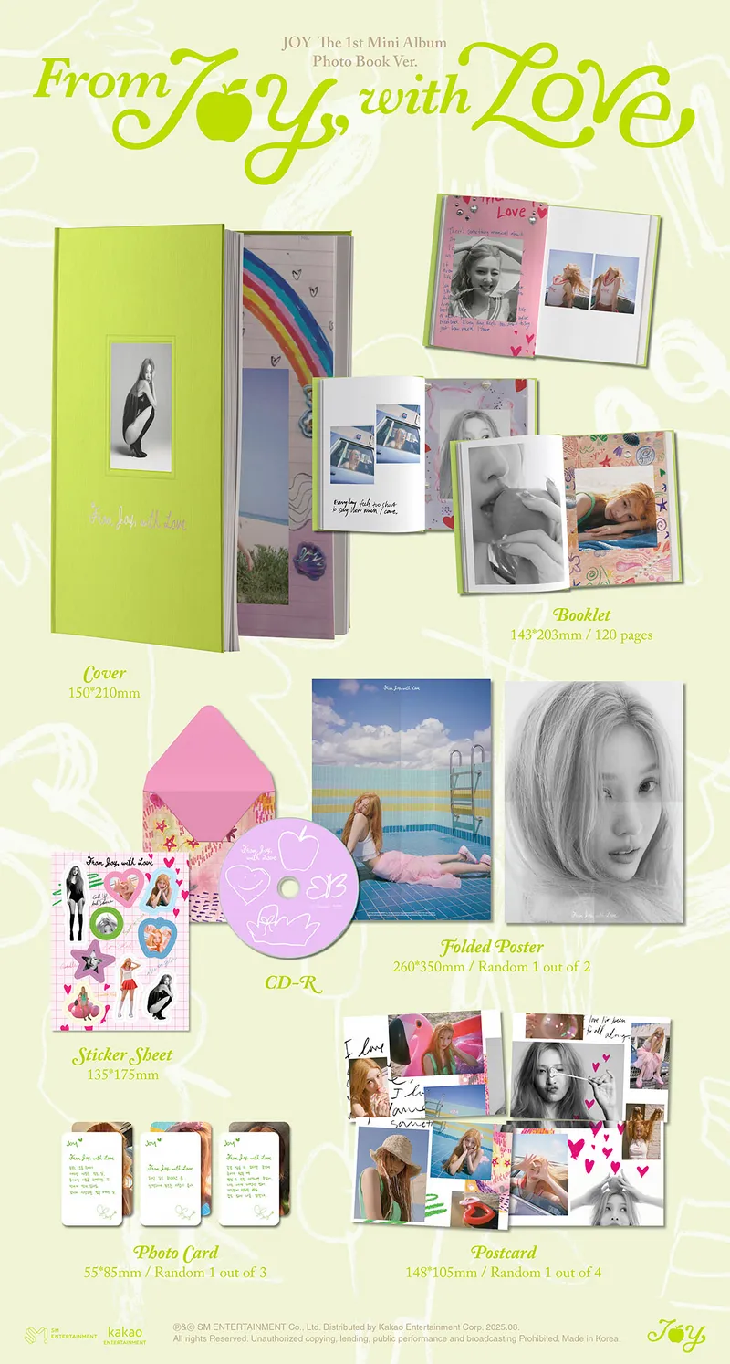 JOY - 1st Mini Album From JOY, with Love (Photo Book Version) 2 JOY - 1st Mini Album From JOY, with Love (Photo Book Version) details