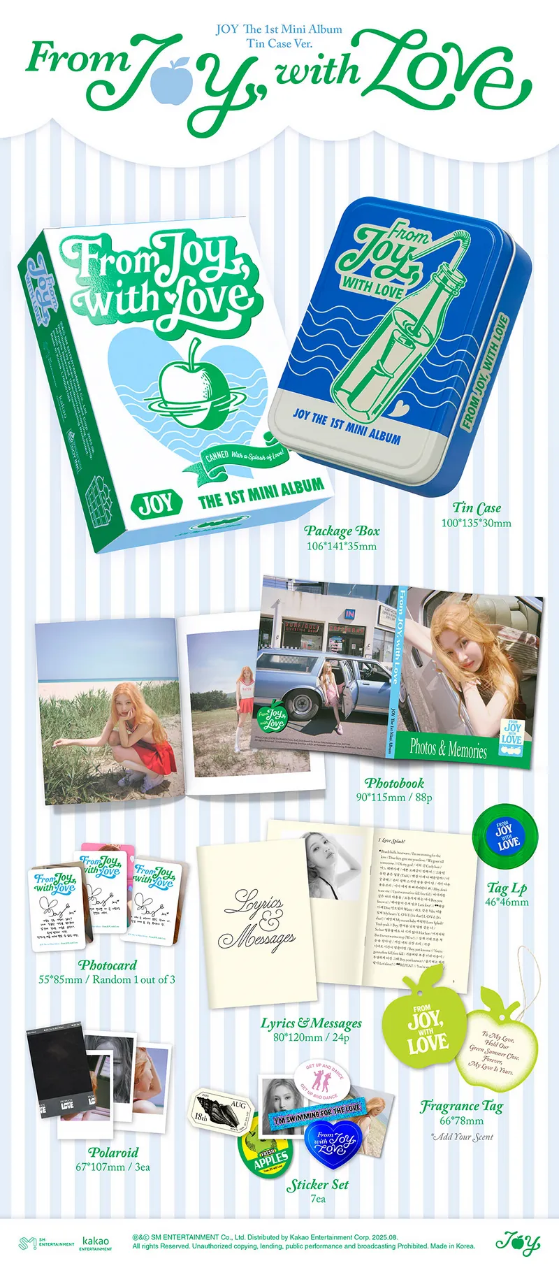 JOY - 1st Mini Album From JOY, with Love (Tin Case Version) 2 JOY - 1st Mini Album From JOY, with Love (Tin Case Version) details