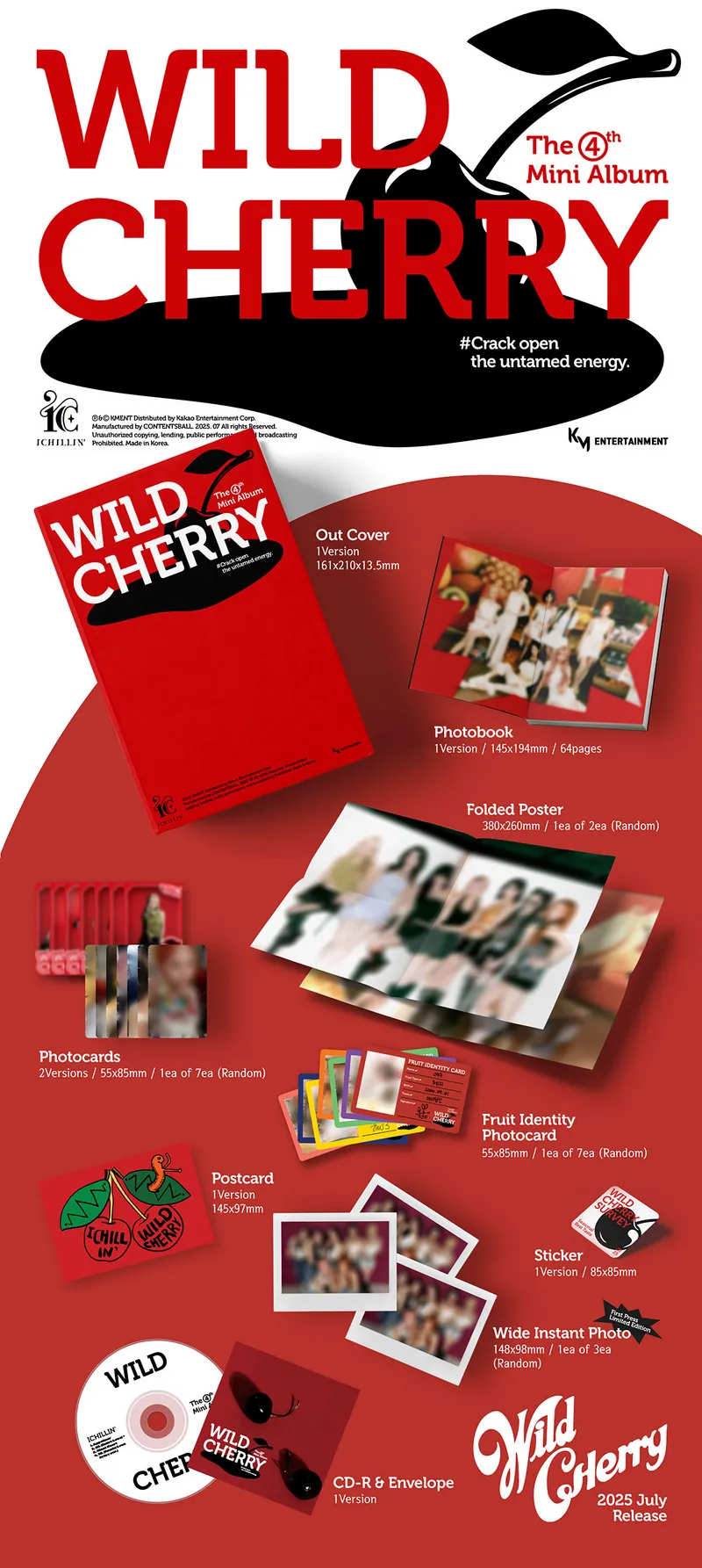 ICHILLIN’ – WILD CHERRY (4th Mini Album) 2 ICHILLIN’ – WILD CHERRY (4th Mini Album) details