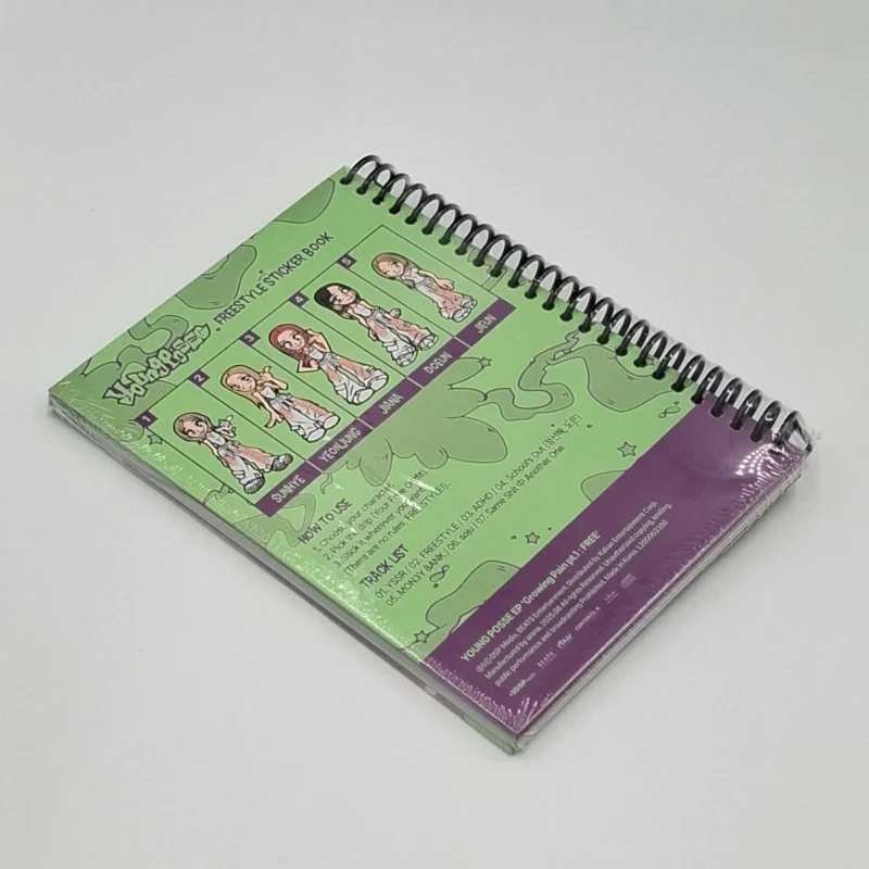 YOUNG POSSE - Growing Pain pt.1 FREE (Sticker Book Version) (EP Album) back
