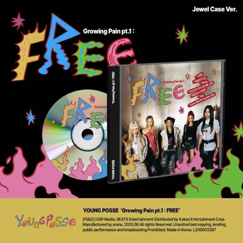 YOUNG POSSE - Growing Pain pt.1 : FREE (Jewel Case Version) (EP Album)