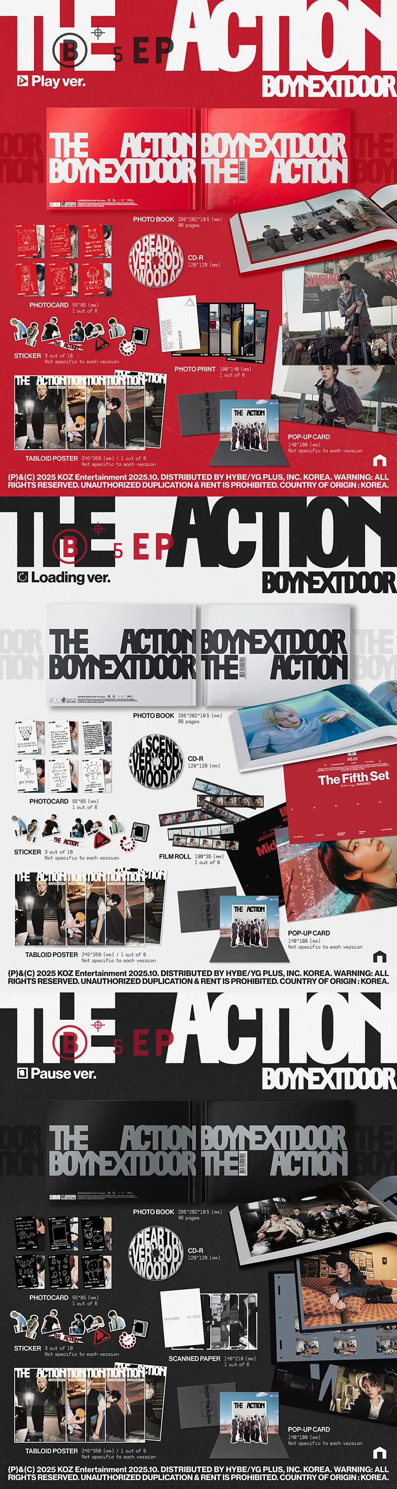 BOYNEXTDOOR - The Action (5th Mini Album) 2 BOYNEXTDOOR - The Action (5th Mini Album) details