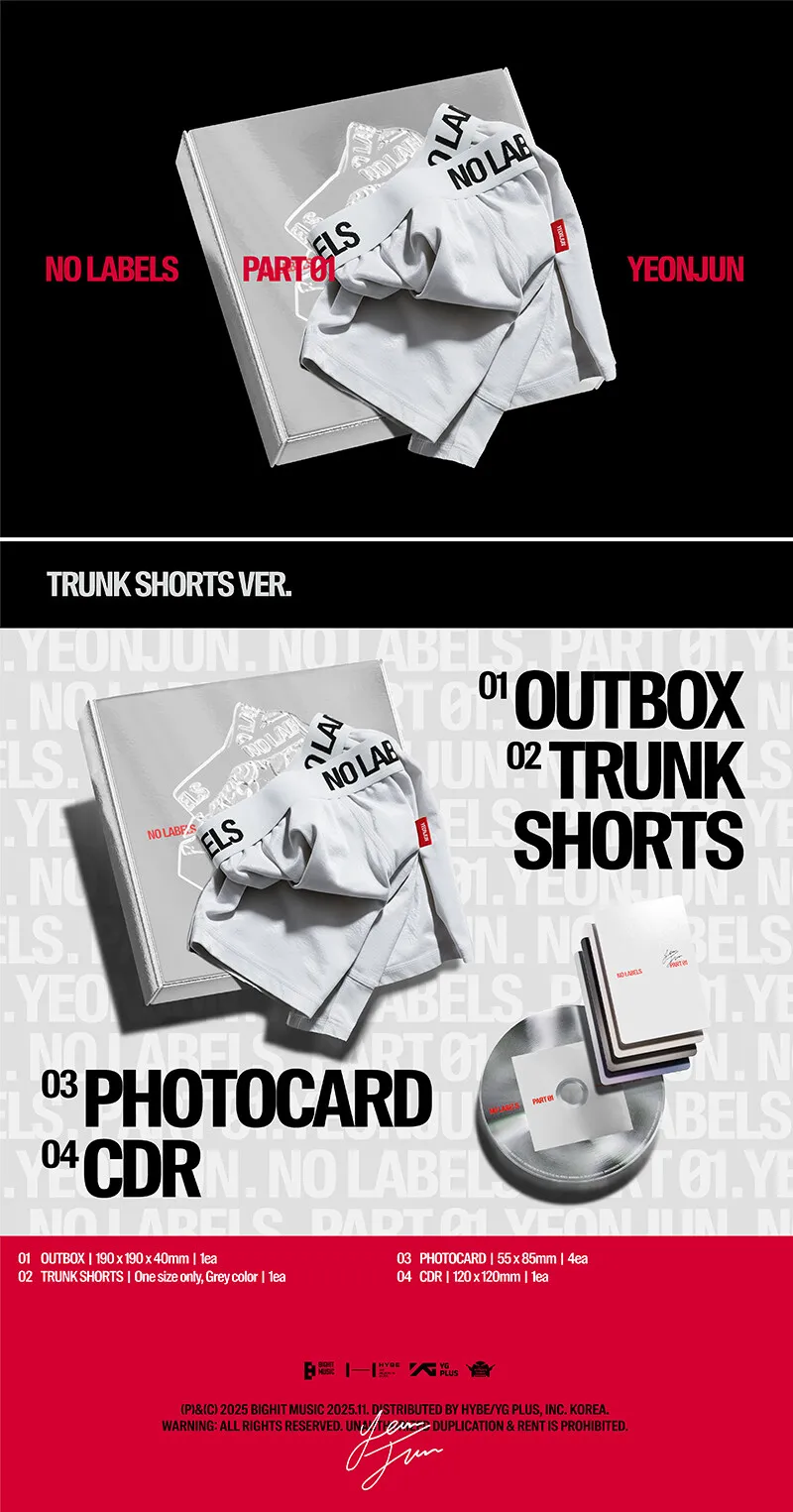 YEONJUN - NO LABELS: PART 01 (Trunk Shorts Version) 2 YEONJUN - NO LABELS PART 01 (Trunk Shorts Version) details