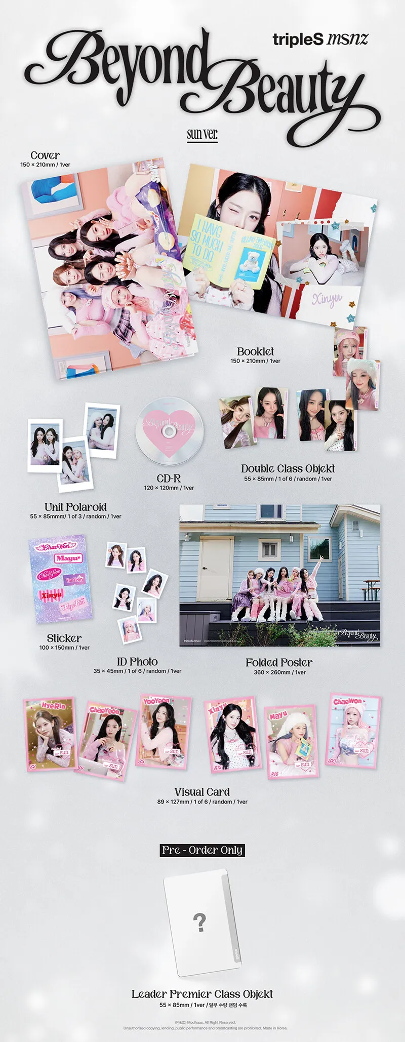 tripleS - msnz Mini Album Beyond Beauty (Random Version) 7 tripleS - msnz Mini Album (Random Version) details 3