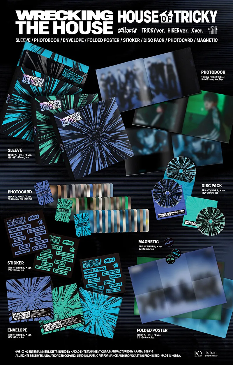 xikers - HOUSE OF TRICKY : WRECKING THE HOUSE (Random Version) (6th Mini Album) 2 xikers - HOUSE OF TRICKY WRECKING THE HOUSE details