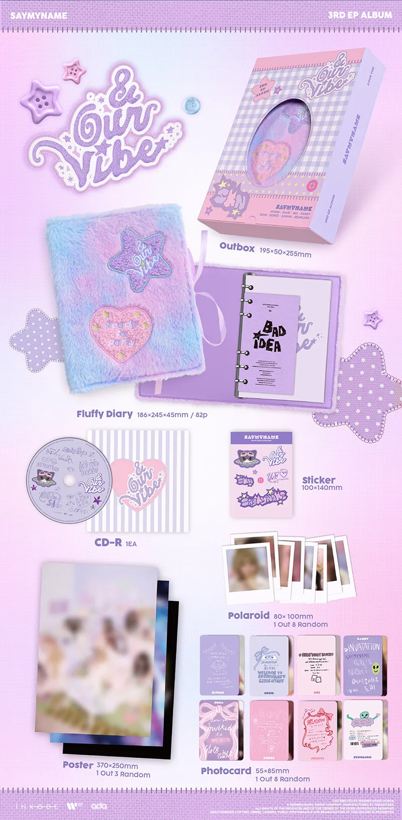 SAY MY NAME - &Our Vibe (3rd Mini Album) (OUR VIBE Version) 2 SAY MY NAME - &Our Vibe (OUR VIBE Version) (3rd Mini Album) details