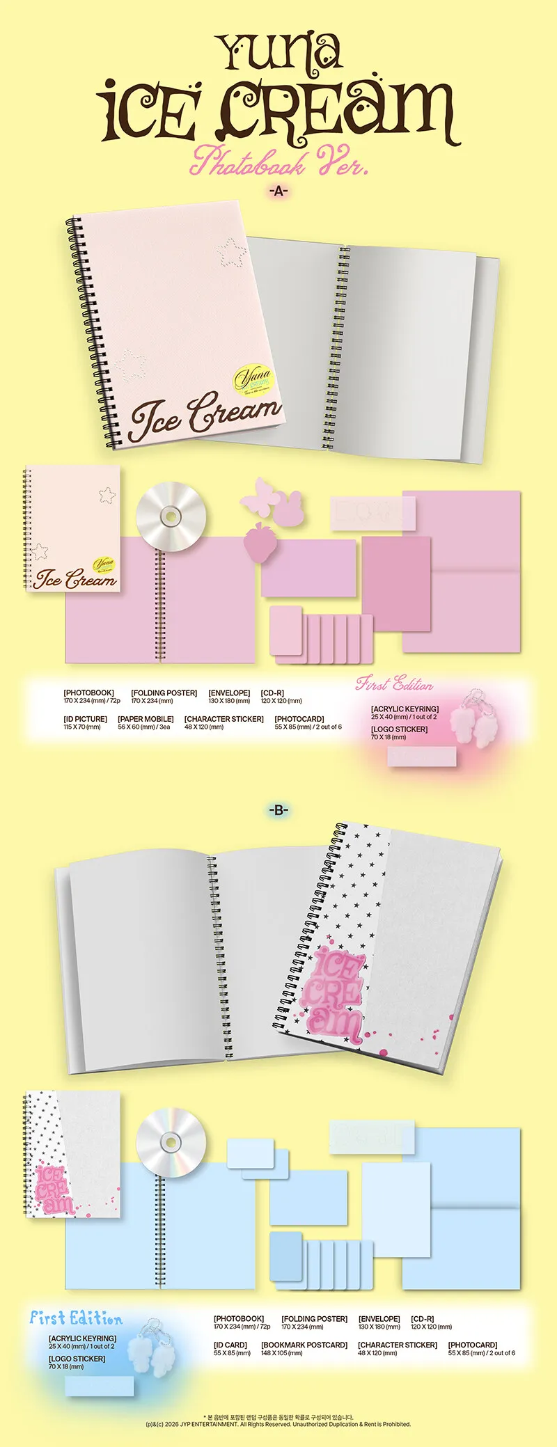 YUNA (ITZY)) - 1st Mini Album Ice Cream (Photobook Ver.) | FANS POB 2 YUNA (ITZY)) - 1st Mini Album Ice Cream (Photobook Ver.) details