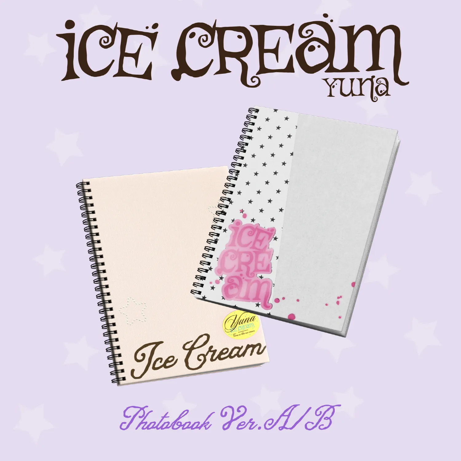 YUNA (ITZY)) - 1st Mini Album Ice Cream (Photobook Ver.) | FANS POB 1 YUNA (ITZY)) - 1st Mini Album Ice Cream (Photobook Ver.)