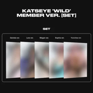[Weverse POB] KATSEYE - WILD (Member Ver.) (5 Ver. Set)