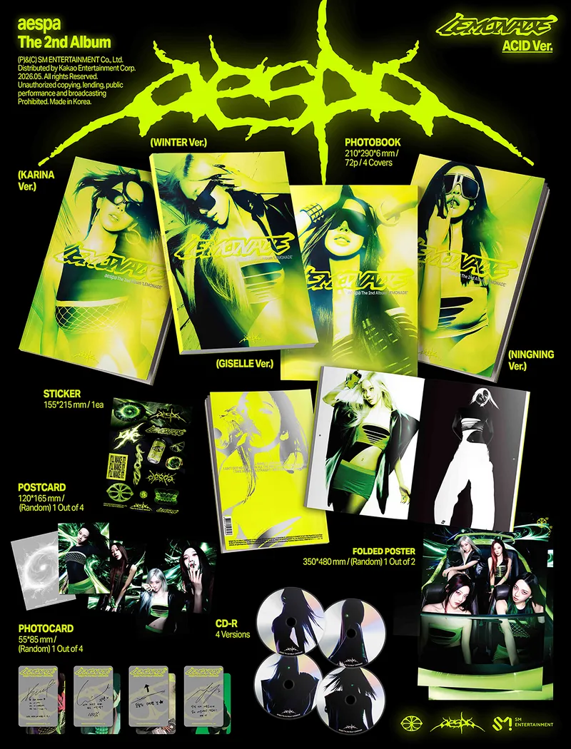 aespa - 2nd Album LEMONADE (ACID Ver.) 2 aespa - 2nd Album LEMONADE (ACID Ver.) details
