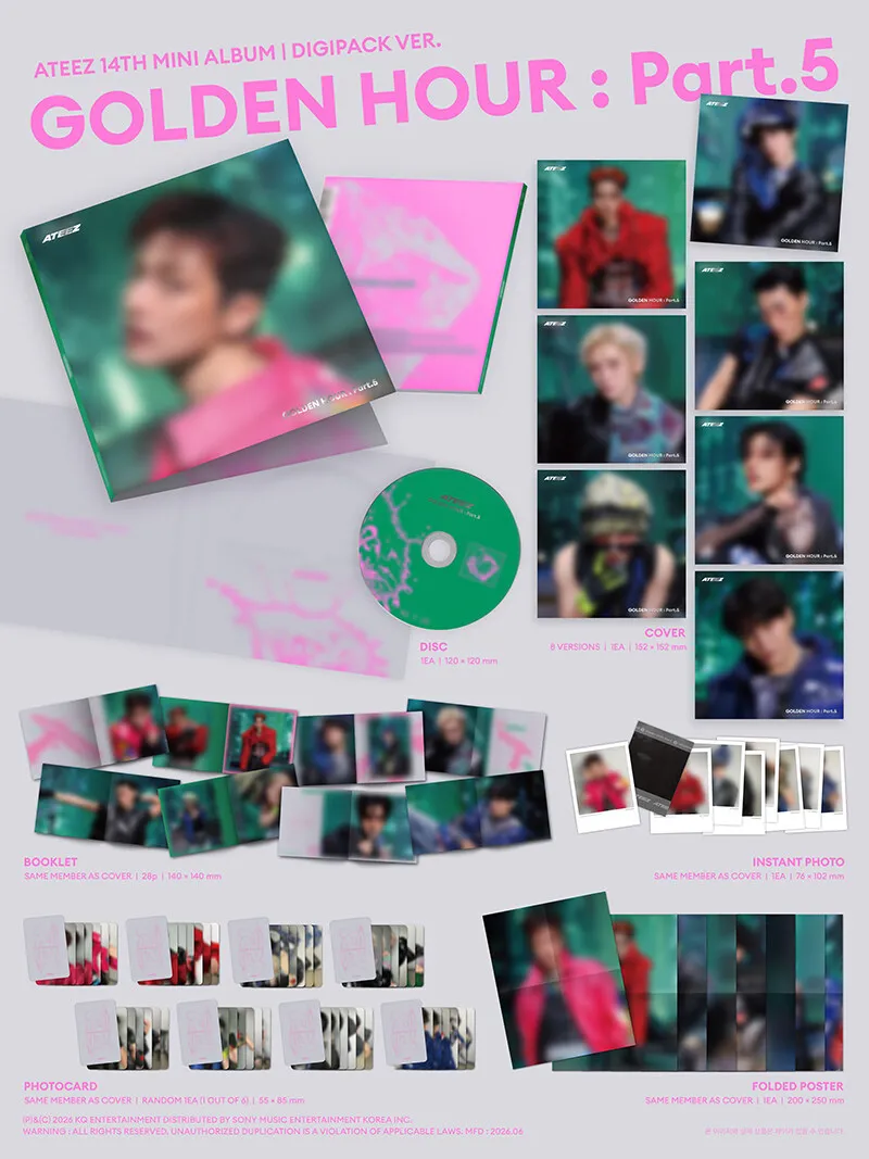 ATEEZ - GOLDEN HOUR : Part.5 (DIGIPACK VER.) 2 [Apple Music POB} ATEEZ - GOLDEN HOUR Part.5 (DIGIPACK VER.) details