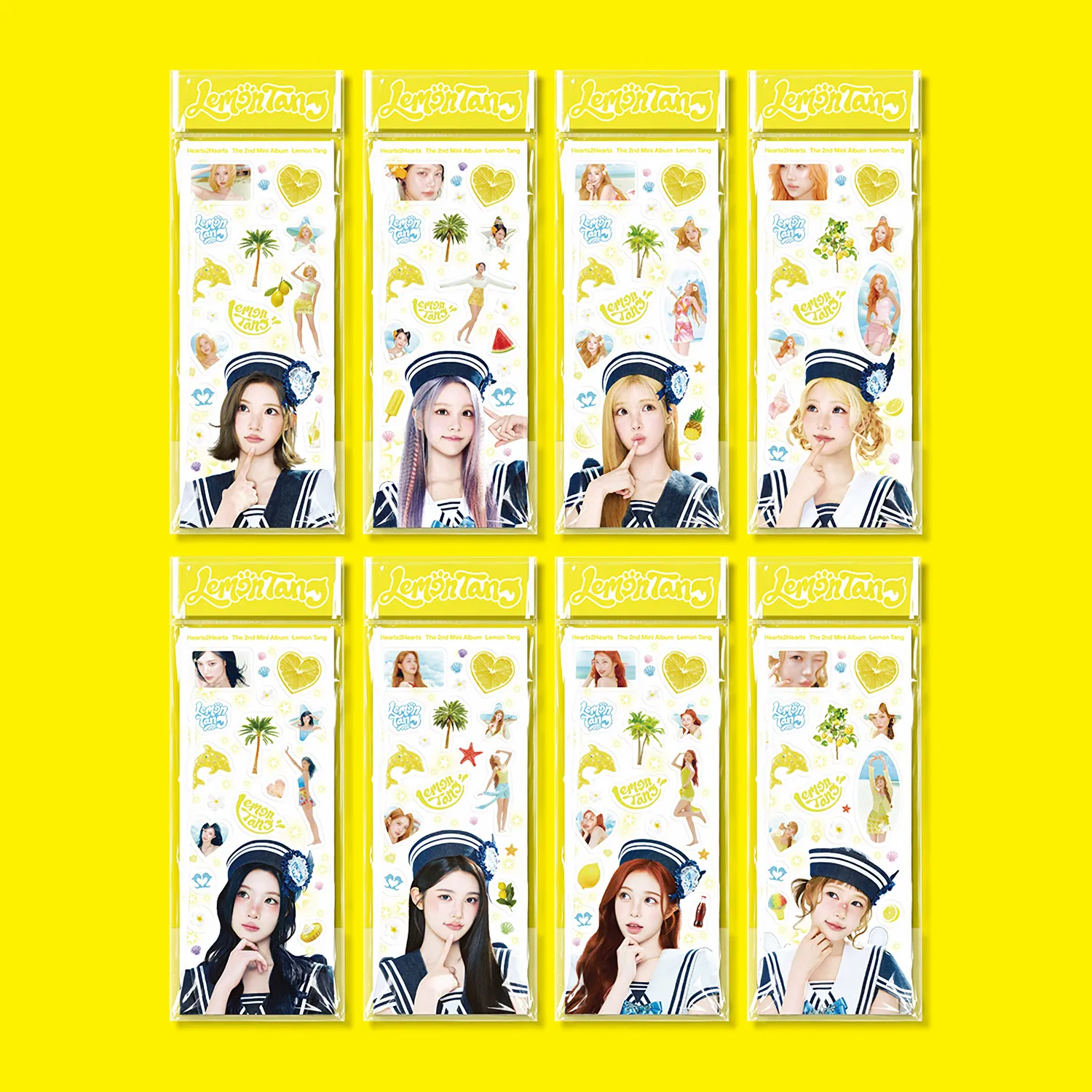 Hearts2Hearts – 2nd Mini Album Lemon Tang (Sticker Ver.) (Random) 1 Hearts2Hearts – 2nd Mini Album Lemon Tang (Sticker Ver.) (Random)
