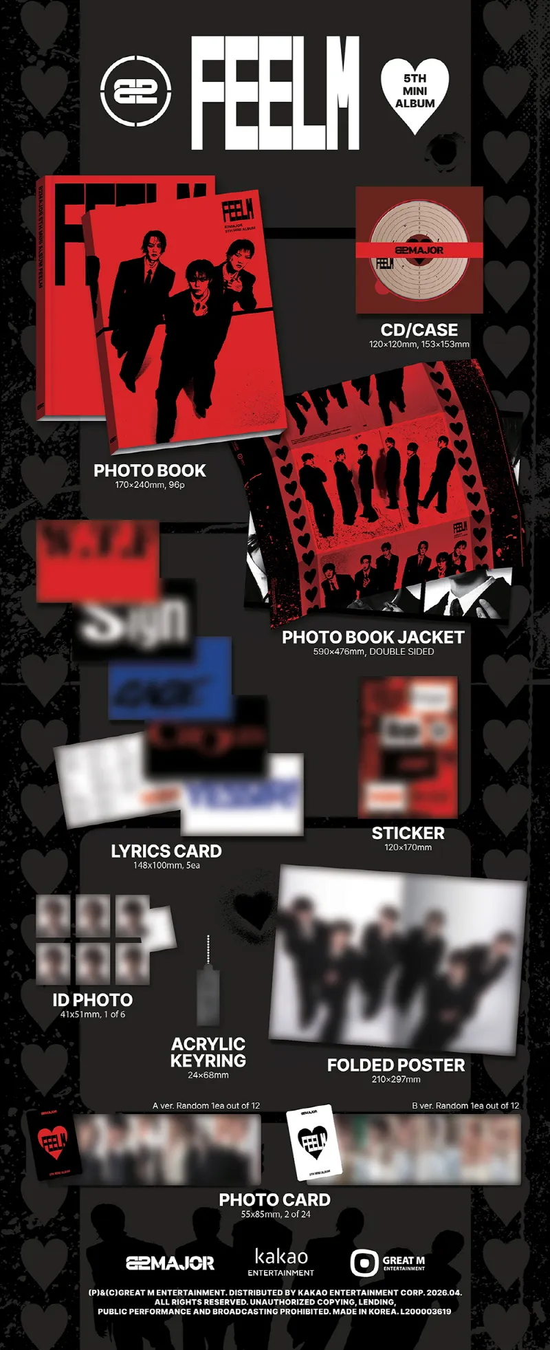 82MAJOR - 5th Mini Album FEELM (PHOTOBOOK ver.) 2 82MAJOR - 5th Mini Album FEELM (PHOTOBOOK ver.)