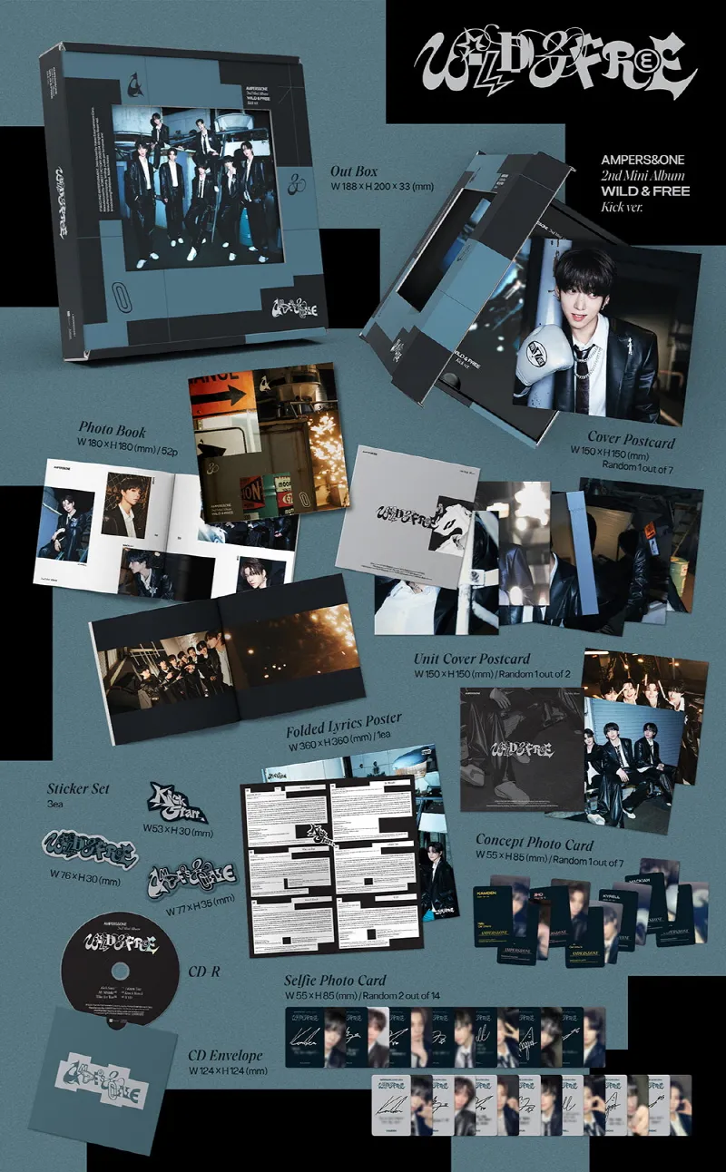 AMPERS&ONE - 2nd Mini Album WILD&FREE (Kick Ver.) 2 AMPERS&ONE - 2nd Mini Album WILD&FREE (Kick Ver.) details