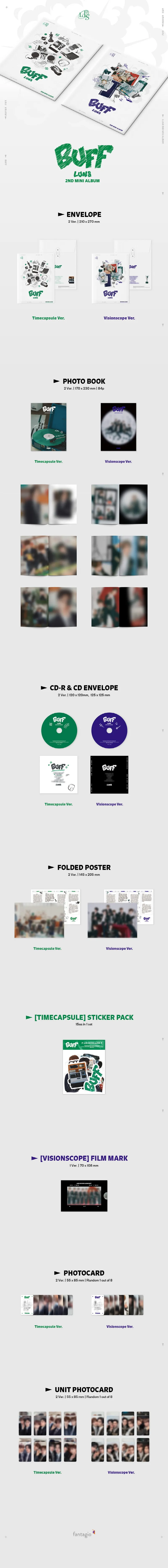 LUN8 - 2nd Mini Album BUFF (Random) 2 LUN8 - 2nd Mini Album BUFF (Random) details