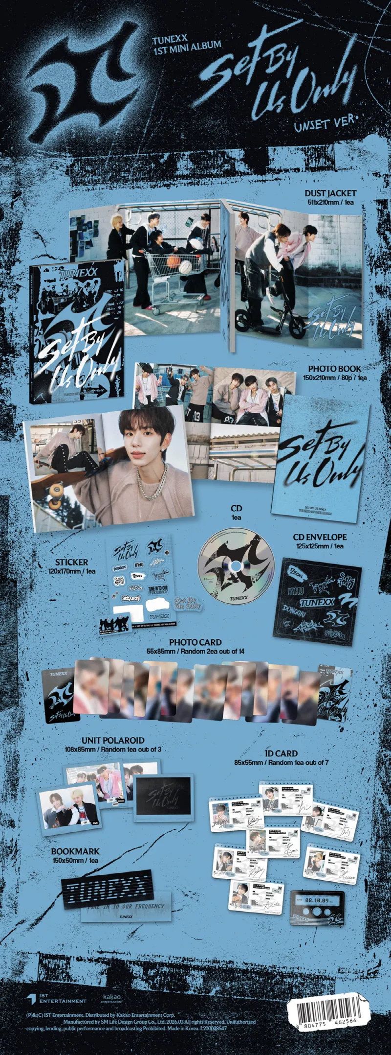 TUNEXX - 1st Mini Album SET BY US ONLY (Random) 2 TUNEXX - 1st Mini Album SET BY US ONLY details 1