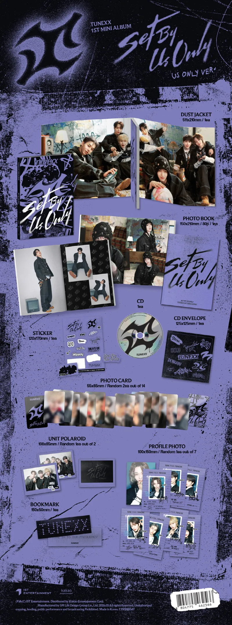 TUNEXX - 1st Mini Album SET BY US ONLY (Random) 3 TUNEXX - 1st Mini Album SET BY US ONLY details 2