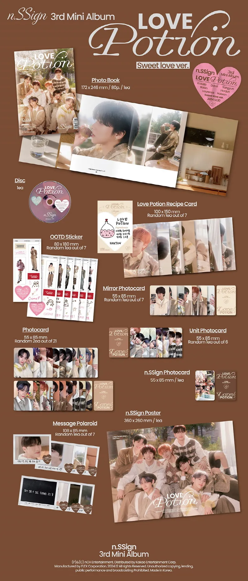 n.SSign - 3rd Mini Album Love Potion (Random) 2 n.SSign - 3rd Mini Album Love Potion (Random) details 2