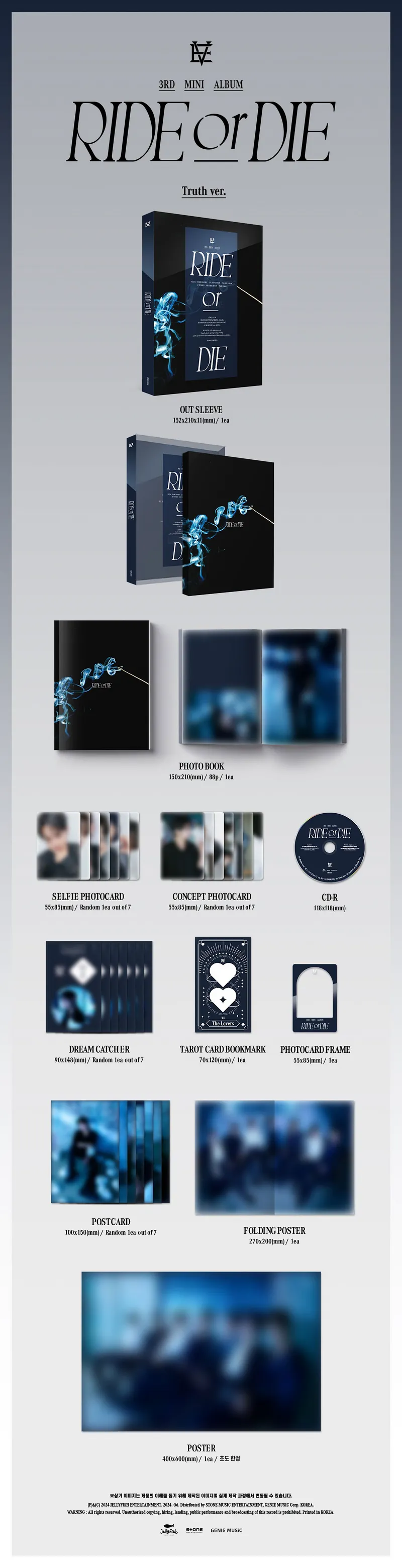 EVNNE - 3rd Mini Album RIDE or DIE (Random) 3 EVNNE - 3rd Mini Album RIDE or DIE details 2