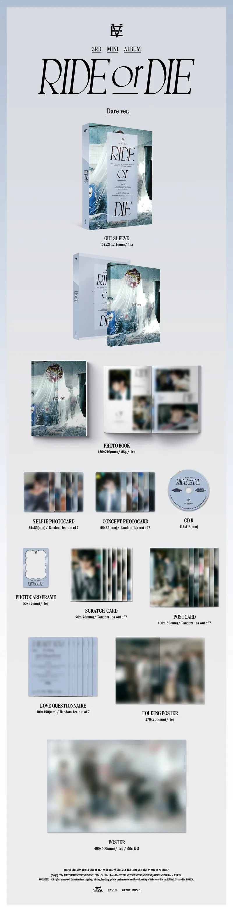 EVNNE - 3rd Mini Album RIDE or DIE (Random) 2 EVNNE - 3rd Mini Album RIDE or DIE details