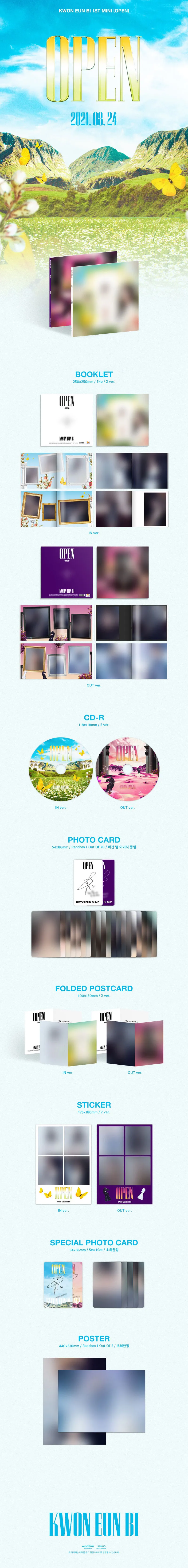 KWON EUN BI - 1st Mini Album OPEN (Random) 2 KWON EUN BI - 1st Mini Album OPEN details