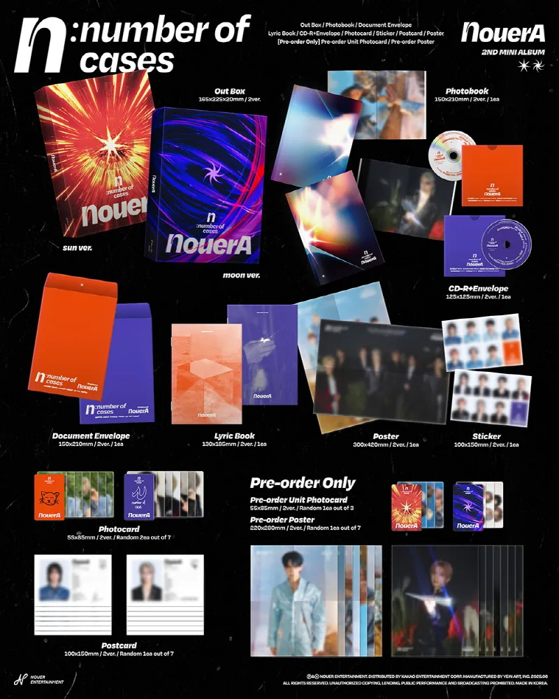 NouerA - 2nd Mini Album n: number of cases (Random) 2 NouerA - 2nd Mini Album n number of cases details