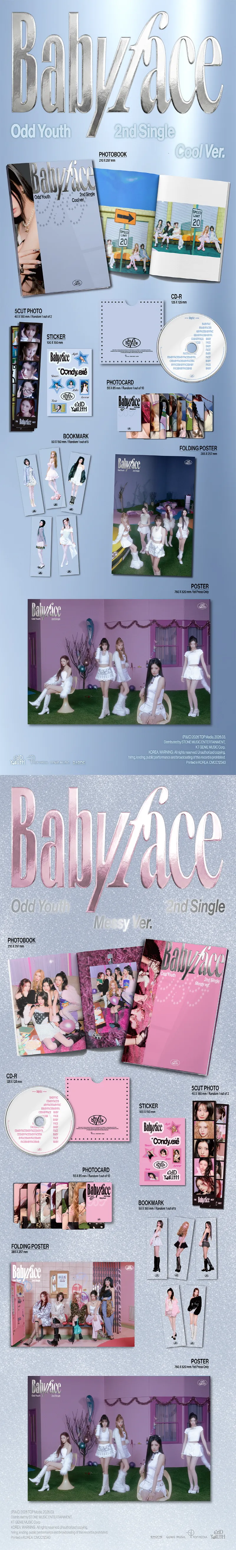 ODD YOUTH - 2nd Single Babyface (Random) 2 ODD YOUTH - 2nd Single Babyface details