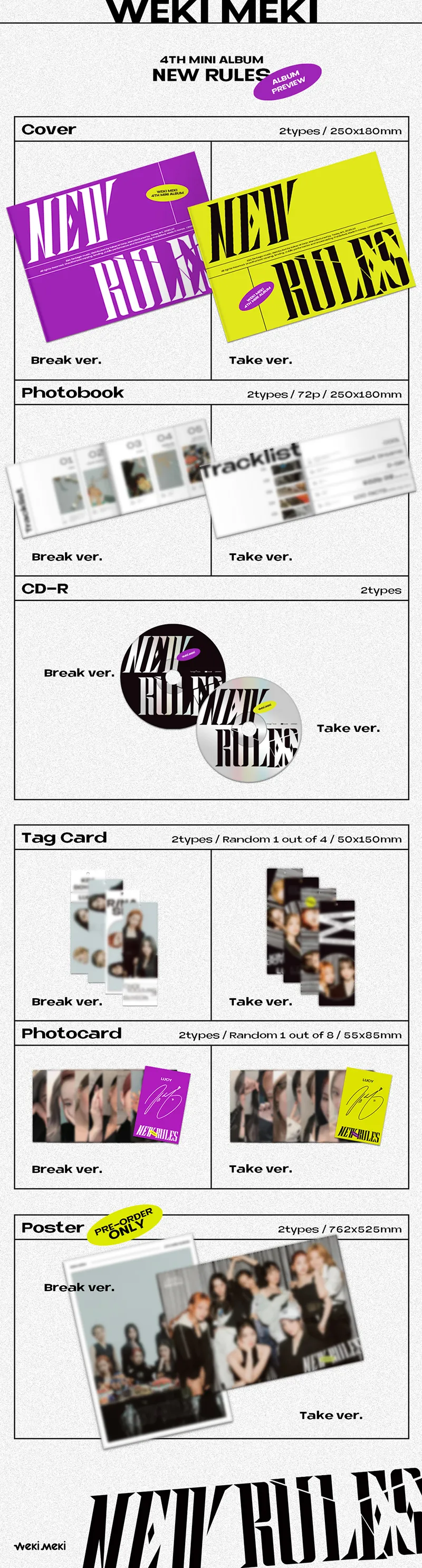Weki Meki - 4th Mini Album NEW RULES 2 Weki Meki - 4th Mini Album NEW RULES details