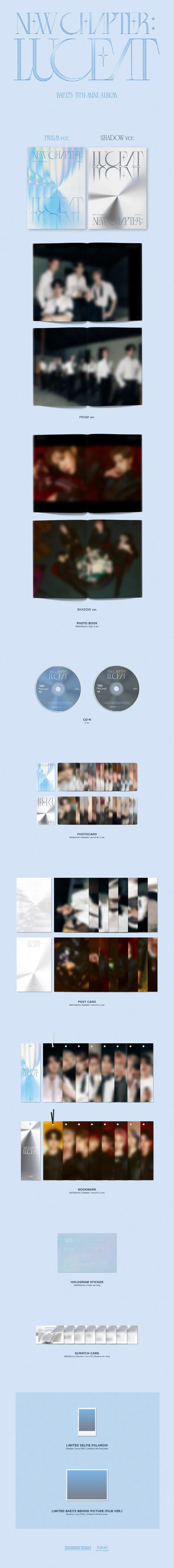 BAE173 - 5th Mini Album NEW CHAPTER : LUCEAT (Random) 2 BAE173 - 5th Mini Album NEW CHAPTER : LUCEAT details