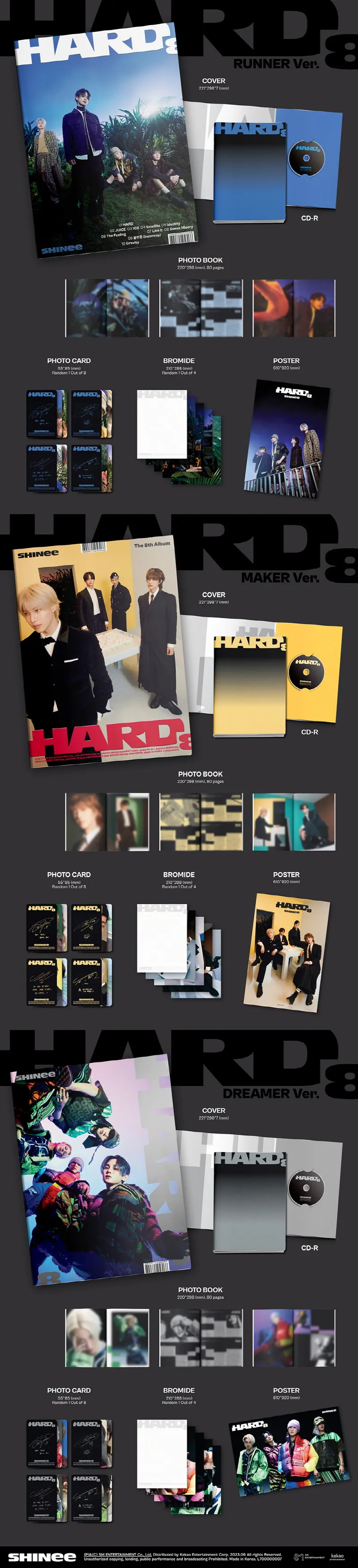 SHINee - 8th Album HARD (Photo Book Ver.) 2 SHINee - 8th Album HARD (Photo Book Ver.) details