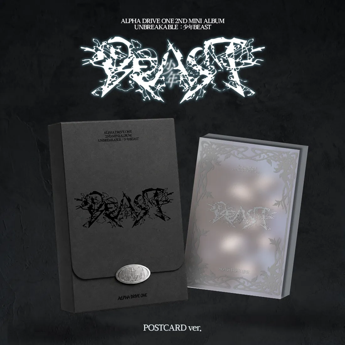 ALPHA DRIVE ONE - 2nd Mini Album UNBREAKABLE : 少年BEAST (POSTCARD Ver.) (Damaged) 1 ALPHA DRIVE ONE - 2nd Mini Album UNBREAKABLE 少年BEAST (POSTCARD Ver.)