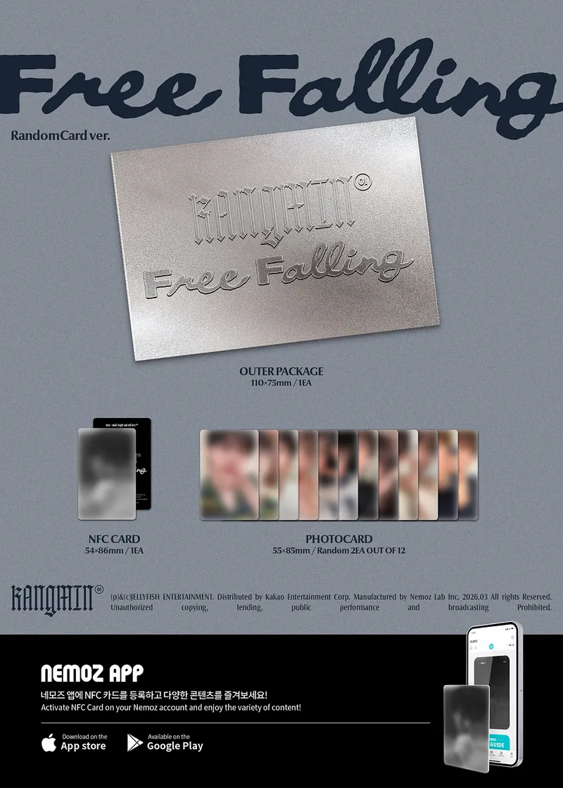 KANGMIN - 1st Single Album Free Falling (Random Card Ver.) (NEMO) 2 KANGMIN - 1st Single Album Free Falling (Random Card Ver.) (NEMO) details