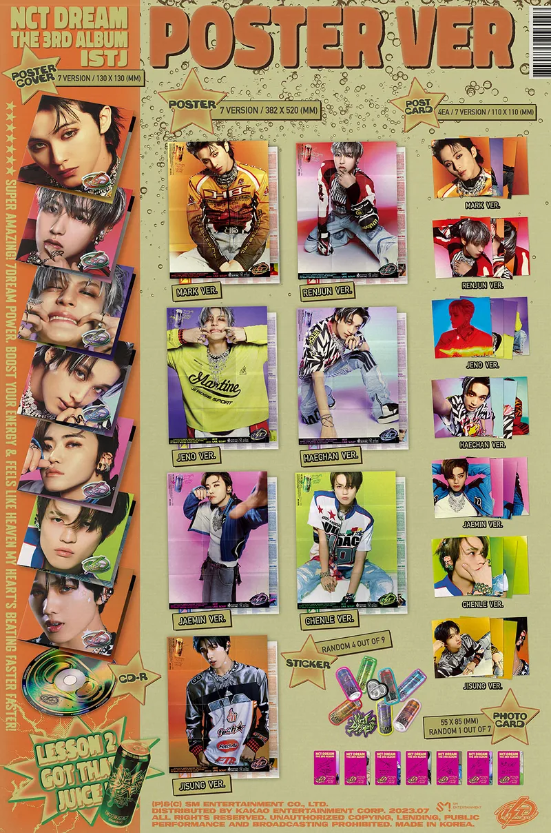 NCT DREAM - 3rd Album ISTJ (Poster Ver.) 2 NCT DREAM - 3rd Album ISTJ (Poster Ver.) inclusions