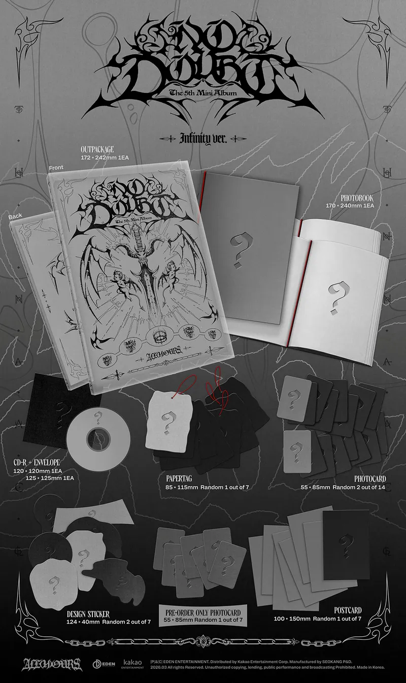 ALL(H)OURS - 5th Mini Album NO DOUBT (Random) 3 ALL(H)OURS - 5th Mini Album NO DOUBT inclusions 2