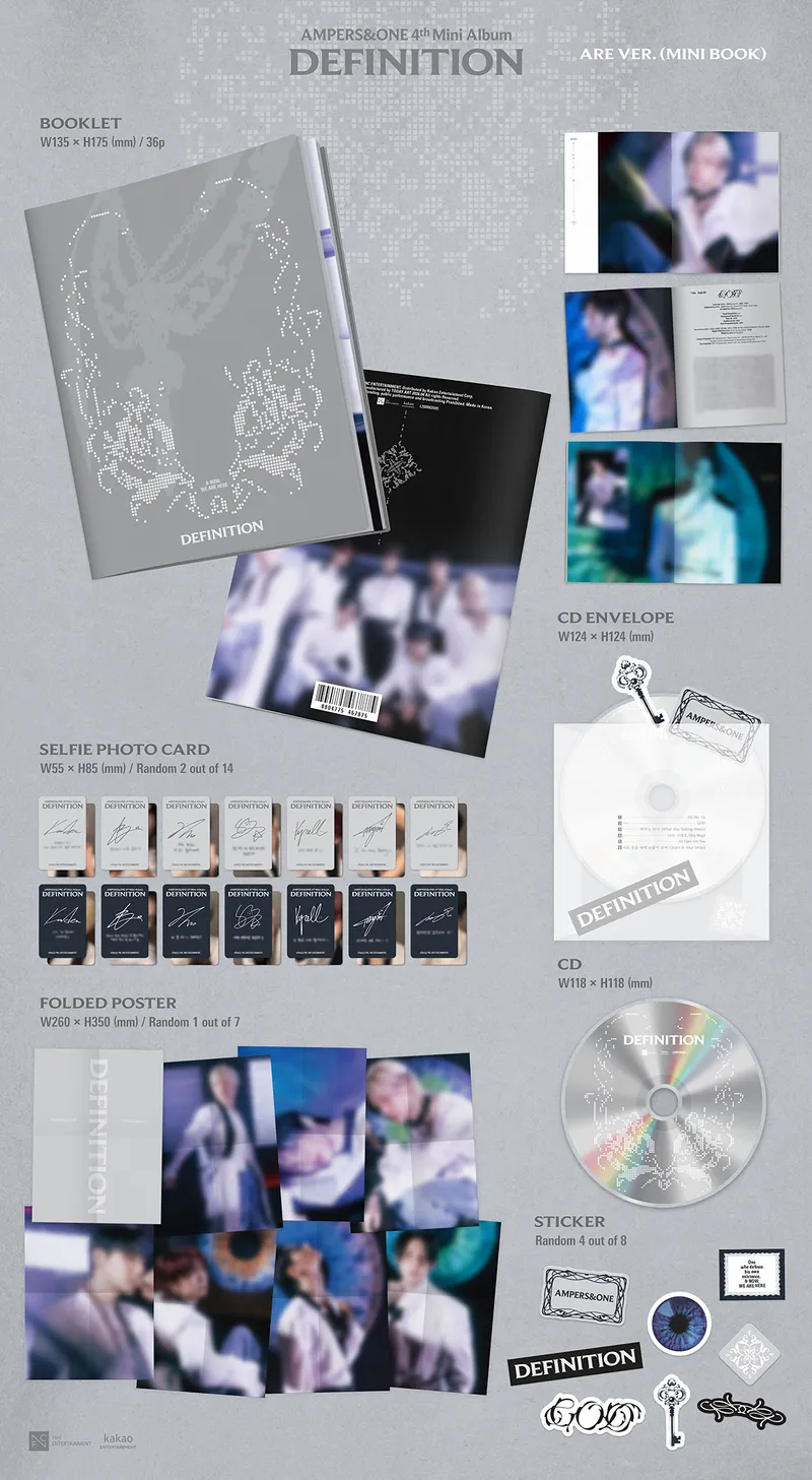 AMPERS&ONE - 4th Mini Album DEFINITION (ARE Ver.) 2 AMPERS&ONE - 4th Mini Album DEFINITION (ARE Ver.) inclusions